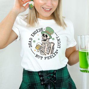 Dead Inside St Patrick's Day T-shirt Unisex St Patty's Day Shirt